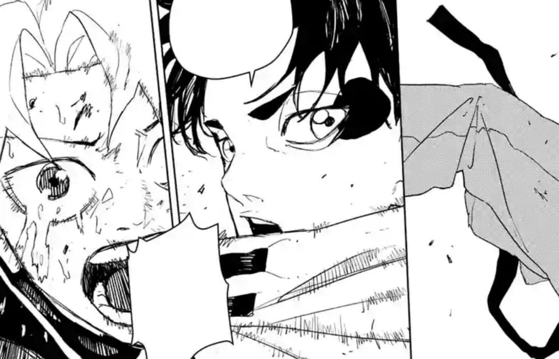 Hakuri and Uruha in the manga (Image via Shueisha)